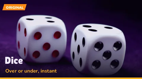 Pair of violet dice tumbling on a dark felt surface